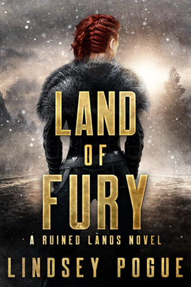 Urban Fantasy book cover design, ebook kindle amazon, Lindsey Pogue, Land of the fury