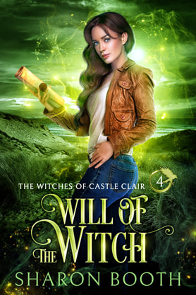Urban Fantasy book cover design, ebook kindle amazon, Sharon Booth, Will of the witch