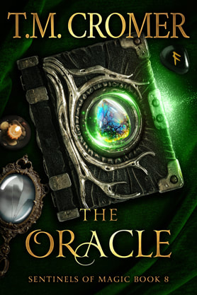 Fantasy book cover design, ebook kindle amazon, T.M. Cromer, The Oracle