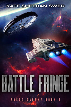 Science Fiction Fantasy book cover design, ebook kindle amazon, Kate Sheeran Swed, Battle fringe