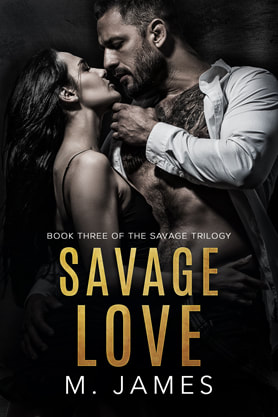 Dark Mafia Romance book cover design, ebook, kindle, Amazon, M. James, Savage Love