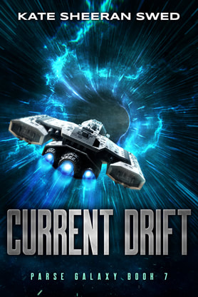 Science Fiction Fantasy book cover design, ebook kindle amazon, Kate Sheeran Swed, Current drift