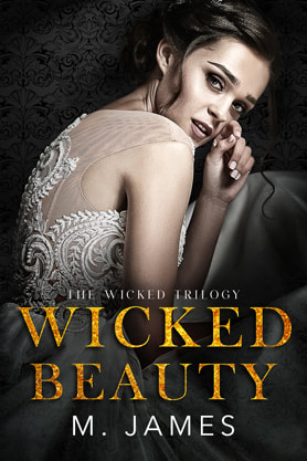 Contemporary Romance book cover design, ebook, kindle, Amazon, M.James, Wicked Beauty