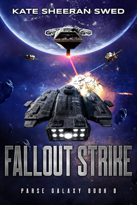 Science Fiction Fantasy book cover design, ebook kindle amazon, Kate Sheeran Swed, Fallout strike