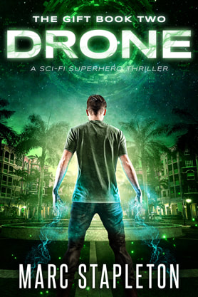 Science Fiction Fantasy book cover design , ebook kindle amazon, Marc Stapleton, DRONE