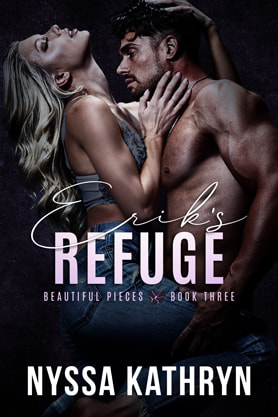 Contemporary Romance book cover design, ebook, kindle, Amazon, Nyssa Kathryn, Erik's Refuge