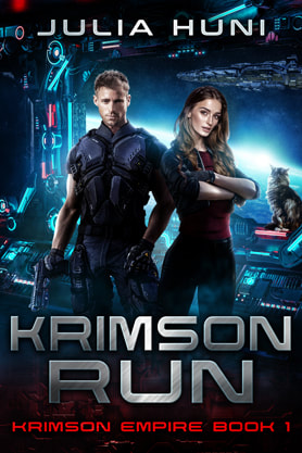 Science Fiction Fantasy book cover design , ebook kindle amazon, Julia Huni, Krimson Run