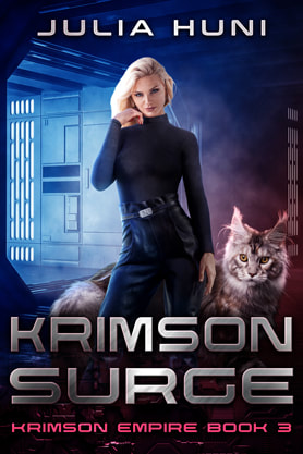 Science Fiction Fantasy book cover design , ebook kindle amazon, Julia Huni, Krimson Surge
