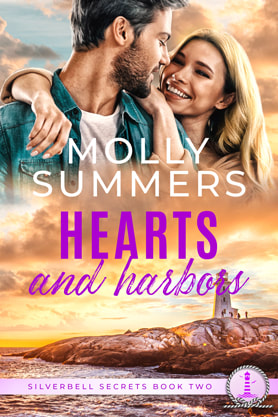 Contemporary Romance book cover design,ebook kindle amazon, Molly Summers, HEARTS AND HARBORS