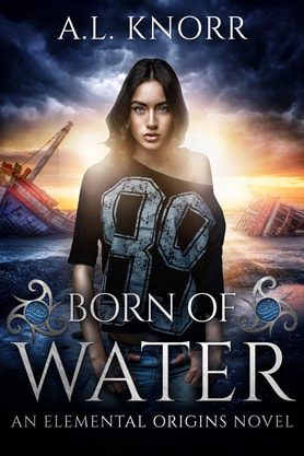 Young Adult (YA) book cover design, ebook kindle amazon, A L Knorr, Water
