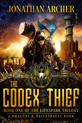 Steampunk book cover design, ebook kindle amazon, Jonathan Archer, Thief