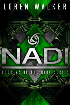 Science Fiction Fantasy book cover design, ebook kindle amazon, Loren Walker, Nadi