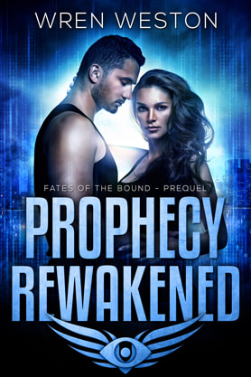 Science Fiction Romance book cover design, ebook kindle amazon, Wren Weston, Prophecy