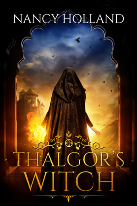 Epic Fantasy book cover design, ebook kindle amazon, Nancy Holland, Witch