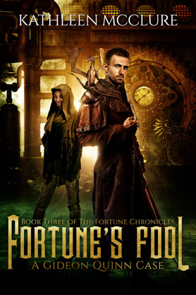  Steampunk book cover design, ebook kindle amazon, Kathleen Mcclure , Fortune's Fool