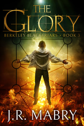 Urban Fantasy book cover design, ebook kindle amazon, J R Mabry,, Glory
