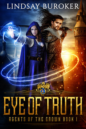 Fantasy romance book cover design, ebook kindle amazon, Lindsay Buroker, Eye of truth