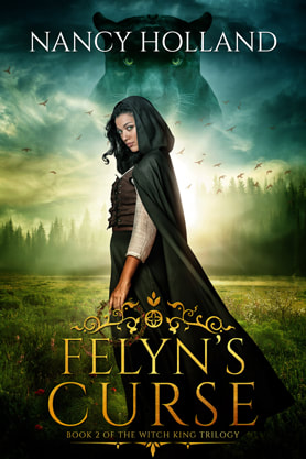 Epic Fantasy book cover design, ebook kindle amazon, Nancy Holland, Curse