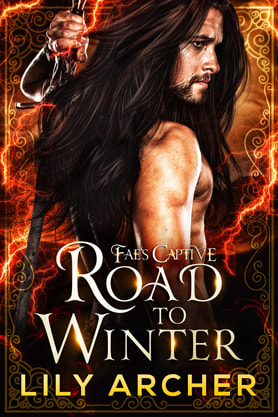 Paranormal romance book cover design, ebook kindle amazon, Lily Archer, Road to Winter