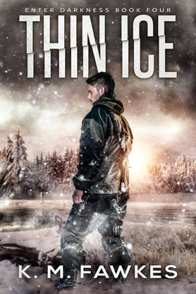 Post-Apocalyptic book cover design, ebook kindle amazon, Ice, K M Fawkes