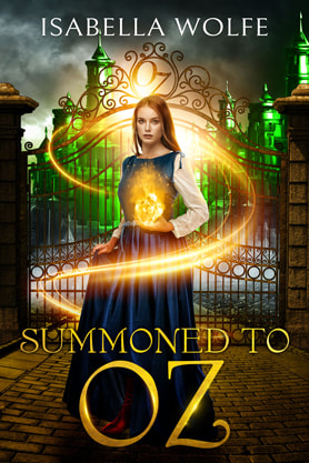 Fantasy book cover design, academy, college, ebook, kindle,  Isabella Wolfe, Summoned to Oz b1