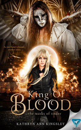 Young Adult Fantasy romance book cover design, ebook kindle amazon,Kathryn Ann Kingsley, Blood