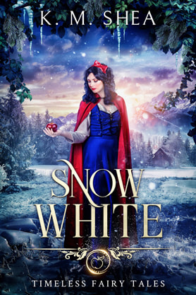 Young Adult Fantasy book cover design, ebook kindle amazon, K M Shea, Snow White