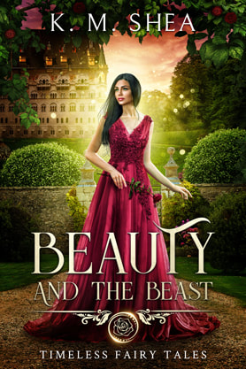 Young Adult Fantasy romance book cover design, ebook kindle amazon, K M Shea, Beauty