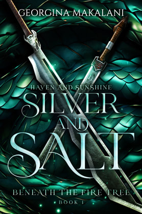 Fantasy romance book cover design, ebook kindle amazon, Georgina Makalani, Silver and Salt