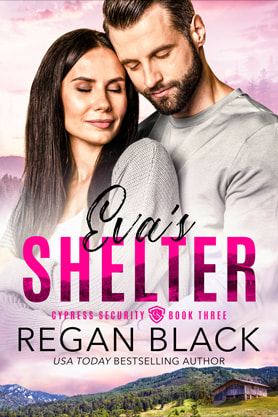 Contemporary Romance book cover design, ebook, kindle, Amazon, Regan Black, Eva's shelter 
