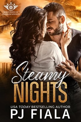 Contemporary Romance book cover design, ebook kindle amazon,  PJ Fiala, Steamy Nights