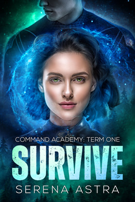 Science Fiction Fantasy book cover design, ebook kindle amazon, Serena Astra, Survive