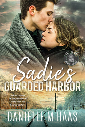 Contemporary Romance book cover design, ebook, kindle, Amazon, Danielle M Haas, Sadie's guarded harbor