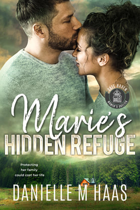 Contemporary Romance book cover design, ebook, kindle, Amazon, Danielle M Haas, marie's hidden refuge