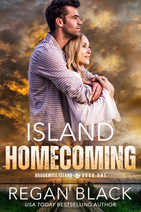 Contemporary Romance book cover design, ebook, kindle, Amazon, Regan Black, Island Homecoming