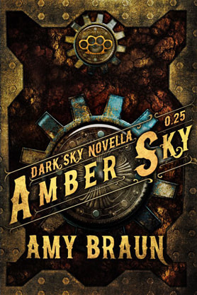 Steampunk book cover design, ebook kindle amazon, Amy Braun, Amber