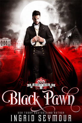Paranormal romance book cover design, ebook kindle amazon, Ingrid Seymour,Black Pawn