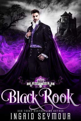 Paranormal romance book cover design, ebook kindle amazon, Ingrid Seymour,Black Rook